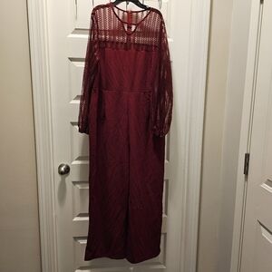 Gorgeous Rich Burgundy jumpsuit